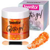 Picture of Teenitor Body Glitter Gel, Face Glitter, Orange Glitter for Body Makeup, 80g/2.8oz Face and Body Glitter, Hair Glitter Gel, Rave Glitter