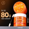 Picture of Teenitor Body Glitter Gel, Face Glitter, Orange Glitter for Body Makeup, 80g/2.8oz Face and Body Glitter, Hair Glitter Gel, Rave Glitter