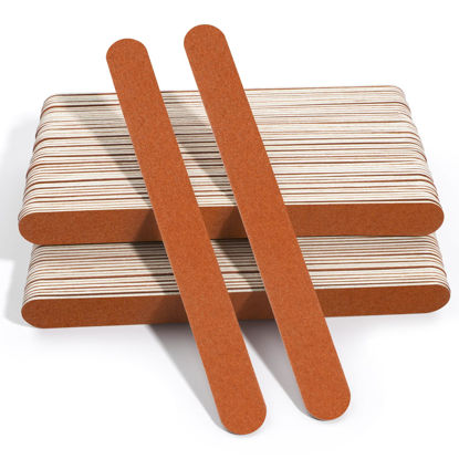 Picture of Canvalite Nail File Large Emery Boards for Nails,180 Grit Nail Files for Natural Nails, Thin Emory Nail File Pack Manicure Tool for Home Use 100PCS