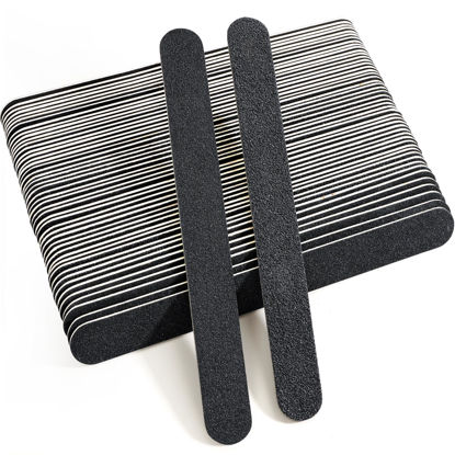 Picture of Canvalite 50PCS Nail File Thin Emery Boards for Nails 100/180 Grit Nail Files for Natural Nails Manicure Pedicure Tool for Home and Salon Use