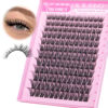 Picture of Yawamica Wispy Lash Clusters C Curl Individual Lashes DIY Cluster Eyelash Extensions 10-16mm Natural Eyelash Clusters 144 pcs Soft Lashes Clusters with Thin Lash Band DIY Lash for Self Application