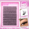 Picture of Yawamica Wispy Lash Clusters C Curl Individual Lashes DIY Cluster Eyelash Extensions 10-16mm Natural Eyelash Clusters 144 pcs Soft Lashes Clusters with Thin Lash Band DIY Lash for Self Application