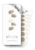 Picture of ohora Semi Cured Gel Nail Strips (N Gold Coast) - Brown, Glitter, Works with Any UV/LED Nail Lamps, Salon-Quality, Long Lasting, Easy to Apply & Remove - Includes 2 Prep Pads, Nail File & Wooden Stick