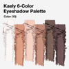 Picture of Kaely 6 Colors Mini Small Natural Nude Eyeshadow Makeup Palette, Light Nude Brown Stone Putty Taupe Black Cherry Dark Mauve Matte Korean Eye shadow Palette Long Lasting Built in Mirror Travel Size 10