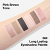 Picture of Kaely 6 Color Mini Eyeshadow Makeup Palette for Women Natural Looks, Rose Coffee White Bright Nude Pink Black Brown Matte Shimmer Eye Shadow Palette Long Lasting Pigmented Built in Mirror Travel Size