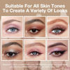 Picture of Kaely 6 Color Mini Eyeshadow Makeup Palette for Women Natural Look, Light Baby Pink Champagne Mink Mauve Pearl White Rose Shimmer Eye Shadow Palette Long Lasting Pigmented Built in Mirror Travel Size