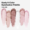 Picture of Kaely 6 Color Mini Eyeshadow Makeup Palette for Women Natural Look, Light Baby Pink Champagne Mink Mauve Pearl White Rose Shimmer Eye Shadow Palette Long Lasting Pigmented Built in Mirror Travel Size