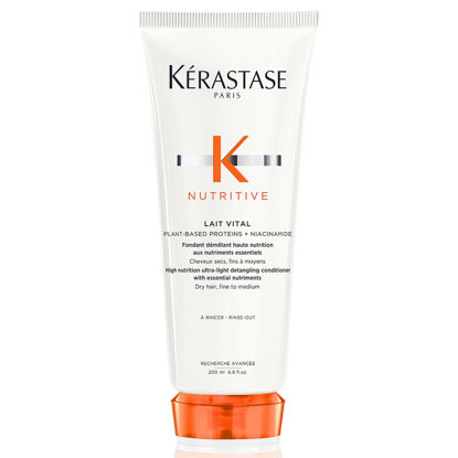 Picture of KERASTASE Nutritive Lait Vital Hydrating Conditioner | Adds Moisture, Shine, and Nourishment | Smoothing and Softening | With Plant-Based Proteins & Niacinamide | For Fine to Medium Dry Hair