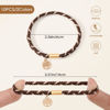 Picture of 10 PCS Hair Ties Bracelets, Boho Hair Ties for Thick & Thin Hair, Cute Stretch Bracelets, Braided Hair Ties for Ponytail Holders, 5 Styles Hair Ties No-Damage, Dark Coffee
