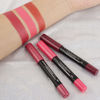 Picture of evpct 3Pcs Light Natural Pink Metallic Matte Lip Liner Pencil Crayon and Lipstick Set Long Lasting Waterproof DNM Matching Lipstick and Lip Liner Set 24 Hour labiales mate 24 horas originales 1&4&7