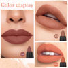 Picture of evpct 3Pcs Nude Beige Dark Light Brown Yellow Matte Lipstick and Lip Crayon Lip Liner Stick Pencil duo Makeup Set Long Lasting 24 Hour Waterproof Lip Gloss labiales mate 24 horas originales 08&17&19