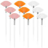 Picture of Maitys 9 Pieces Facial Brushes Fan Mask Brushes, Soft Facial Applicator Brushes Tools for Peel Glycolic Mask Makeup for Mud Cream (Pink,yellow,white)