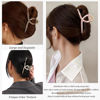 Picture of Big Butterfly Hair Accessories - 4.7" Acetate & Metal Clips for Women's Long, Thick Hair - 3 Pcs