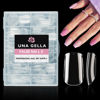 Picture of UNA GELLA Short Square Nail Tips 216pcs Short Square Gel x Nails Tips 12 Sizes Short Press On Nails Full Cover Nail Tips Clear Square-Shaped Fake Nails Extension for Home DIY Nail Salon Soft Gel Tips