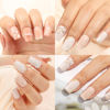Picture of UNA GELLA Short Square Nail Tips 216pcs Short Square Gel x Nails Tips 12 Sizes Short Press On Nails Full Cover Nail Tips Clear Square-Shaped Fake Nails Extension for Home DIY Nail Salon Soft Gel Tips