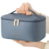 Picture of KITENROM Preppy Makeup Bag Small Cosmetic Bags for Women Little Pouch Toiletry Organizer Case(Haze Blue)