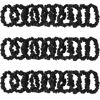 Picture of KECUCO 30Pcs Black Satin Hair Scrunchies, Silk Hair Ties for Women Girls Hair Accessories Gift, Value Package, Premium Material, Non-Slip Design, Pain-Free, Damage-Free (Black, 30 Count)