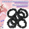 Picture of KECUCO 30Pcs Black Satin Hair Scrunchies, Silk Hair Ties for Women Girls Hair Accessories Gift, Value Package, Premium Material, Non-Slip Design, Pain-Free, Damage-Free (Black, 30 Count)