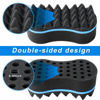 Picture of Supaze 3Pcs Hair Styling Set for All - Curl Brush, Twist Sponge for Textured Hair with Metal Pick