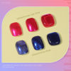 Picture of COSMOO Hot Pink with Blue 2pcs Nail Polish, 12ml Quick Dry Nail Lacquer, Super Lustrous Nail Enamel Polish, Shimmer Iridescent Ultrachrome Nail Art Varnish, 0.41 fl oz/pcs
