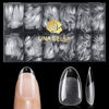 Picture of UNA GELLA Short Oval Almond Gel Nail Tips, 600Pcs Soft Gel Nail Tips Pre-file Oval Almond Nail Tips 12 Sizes Clear Fake Nails for Extension Home DIY Salon with Box