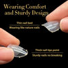Picture of UNA GELLA Short Oval Almond Gel Nail Tips, 600Pcs Soft Gel Nail Tips Pre-file Oval Almond Nail Tips 12 Sizes Clear Fake Nails for Extension Home DIY Salon with Box