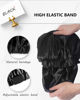 Picture of Years calm Silk Bonnet for Sleeping Women, Double Layer Soft Ajustable Elasticity Band Satin Bonnet for Sleeping Hair - Sleep Shower Caps (Black)