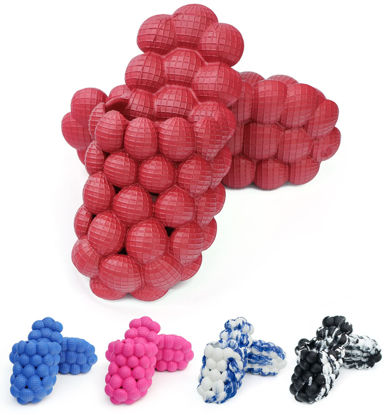 Picture of Funny Spa Slippers Massage Bubble Slides Slippers for Women Men,Funny Lychee Non-slip Gym House Slippers Shower Bedroom Slippers, Soft Pillow Stress Relief Slide Sandals for Ladies, Red, 6-7 Women/4.5-5.5 Men