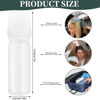 Picture of Pimoys Root Comb Applicator Bottle 6 Ounce, Oil Applicator for Hair Dye, Hair Oiling Bottle Brush with Graduated Scale, White