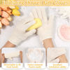 Picture of Anezus Exfoliating Back Scrubber Bath Gloves Set, Exfoliating Shower Towel with Shower Gloves for Body Scrub, Back Cleaner Wash Gloves to Remove Dead Skin (Beige)