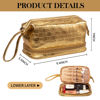 Picture of Abiudeng Large Makeup Bag Gifts for Women,Waterproof Cosmetic Bag,Make up Travel Bag Essentials,Cute Travel Toiletry Bag for Women Makeup Bag Organizer with Bottom Pouch,Christmas Gifts for Women