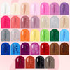 Picture of BORN PRETTY 77PCS Gel Nail Polish Starter Kit With U V/LED kit for Beginners 48W 32Colors Nude Pink Cat Magnetic Eyes Glitter Set Reflective Base Top Coat Liner Art Manicure Ideal Gifts