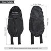 Picture of AWAYTR Long Satin Bonnet for Women - Double Layer Elastic Silk Bonnet for Braids Hair Sleeping Cap with Tie Band (Black)