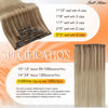 Picture of Full Shine Clip in Hair Extensions Real Human Hair Balayage Thick Hair Extensions Clip ins Golden Brown to Dark Blonde Remy Hair Extensions Clip in Extensions Extra Volume Double Weft 7 Pcs 18 Inch