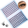Picture of Short Lash Clusters Wispy C Curl Eyelash Clusters 10-12MM Individual Eyelashes Natural Cluster Eyelash Extensions Natural Looking Cluster Lashes by Geeneiya（154PCS, C Curl, 10-12mm)