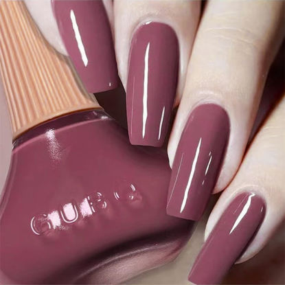 Picture of COSMOO Rose Pink Nail Polish, 12ml Elegant Pink Quick Dry Nail Lacquer for Nail Art Varnish, 0.41 fl oz