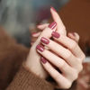 Picture of COSMOO Rose Pink Nail Polish, 12ml Elegant Pink Quick Dry Nail Lacquer for Nail Art Varnish, 0.41 fl oz