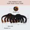 Picture of Kitsch Octopus Hair Clips for Women - Large Claw Clips for Thick Hair, Octopus Claw Clip Pack, Large Hair Claw Clips for Thin Hair & Big Hair Clips, Cute Hair Clips for Styling, 2pcs Black & Tortoise