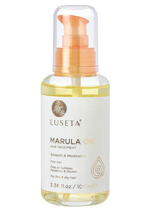 Picture of Luseta Marula Oil Hair Treatment for Fine & Dry Hair Serum Smoothing Hair Adding Shine and Nourishing Scalp 3.38oz