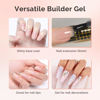 Picture of MelodySusie Builder Nail Clear Base Gel Builder Gel for Nails Thickening, Soak Off UV Gel,Extension Gel Rhinestone Nail Glue Gel in a Bottle for Nail Art Design Gift for Women