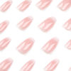 Picture of Press on Nails Short Square Acrylic Fake Nails with Apricot Design Full Cover False Nails Glossy Nude Glue on Nails Artificial Stick on Nails for Women 24Pcs (Gradient Pink)