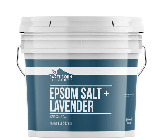 Picture of Earthborn Elements Lavender Epsom Salt, Infused with Essential Oil, Always Pure (1 Gallon)