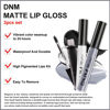 Picture of evpct DNM 3Pcs Dark Black Grey Gray White Matte Liquid Lipstick Lip Stain Sets for Women Matte+Lipstick Long Lasting Permanent Lipstick 24 hr Hours Magic Lipstick 24 Hours original Waterproof 16#