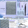 Picture of Natural Lash Clusters Kit for DIY Lash Extension 3 in 1 Eyelash Clusters Kit Wispy Individual Lashes Cluster C Curl Cluster Eyelash Extensions kit with 132pcs Eyelashes Clusters 10-16mm