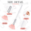 Picture of 9 Pieces Facial Brushes Fan Mask Brushes, Soft Facial Applicator Brushes Tools for Peel Glycolic Mask Makeup for Mud Cream (Pink, White)
