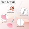 Picture of Maitys 9 Pieces Facial Brushes Fan Mask Brushes, Soft Facial Applicator Brushes Tools for Peel Glycolic Mask Makeup for Mud Cream (Multicolor)