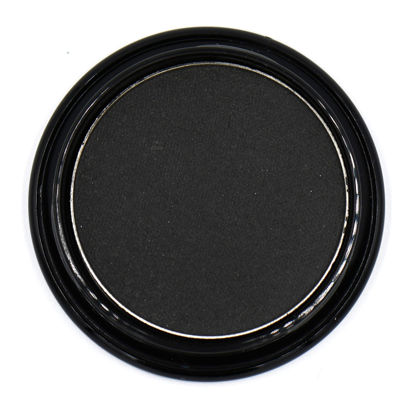 Picture of Pure Ziva Black Matte Opaque Smokey Eye Onyx Midnight Zero Jet Black Pressed Powder Single Vegan Eyeshadow; Talc, Paraben & Cruelty Free