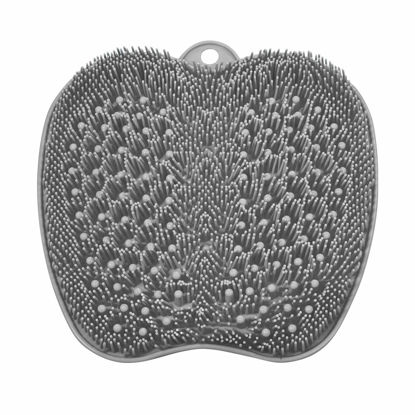 Picture of BESKAR XL Large Foot Scrubber Mat for Use in Shower - Shower Foot Cleaner to Eliminate Calluses Dead Skin, Foot Massager Mat for Men & Women to Soothe Achy Feet, Non Slip Suction Cups