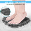Picture of BESKAR XL Large Foot Scrubber Mat for Use in Shower - Shower Foot Cleaner to Eliminate Calluses Dead Skin, Foot Massager Mat for Men & Women to Soothe Achy Feet, Non Slip Suction Cups