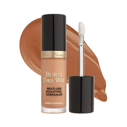 Picture of Too Faced Born This Way Super Coverage Multi-Use Concealer Full Size | Oil Free, Long Lasting + Hydrating, 0.46 Fl Oz, Butterscotch